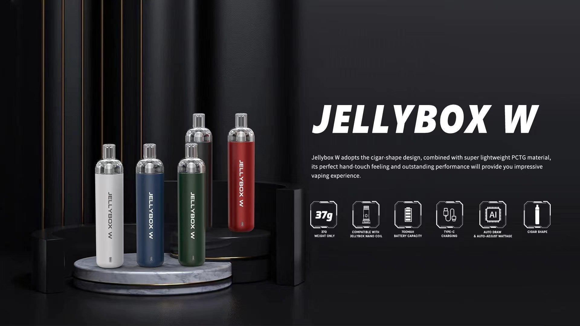 Rincoe Jellybox W Pod System Kit 650mAh 