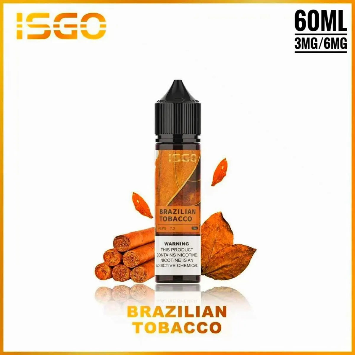 ISGO 60ML E LIQUID 6MG ALL FLAVORS IN UAE