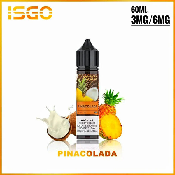 ISGO 60ML E LIQUID 6MG ALL FLAVORS IN UAE