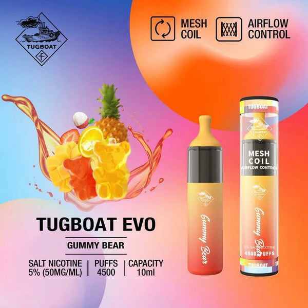 Tugboat Evo 4500 puffs Disposable Vape best price in uae