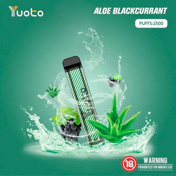 YUOTO XXL DISPOSABLE VAPE aloe blackcurrant