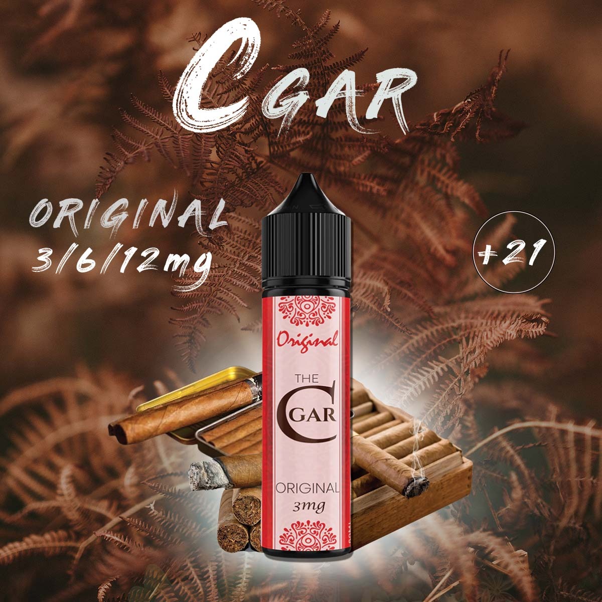 Authentic Original by CGar - 60ml - (3MG & 6MG & 12mg)