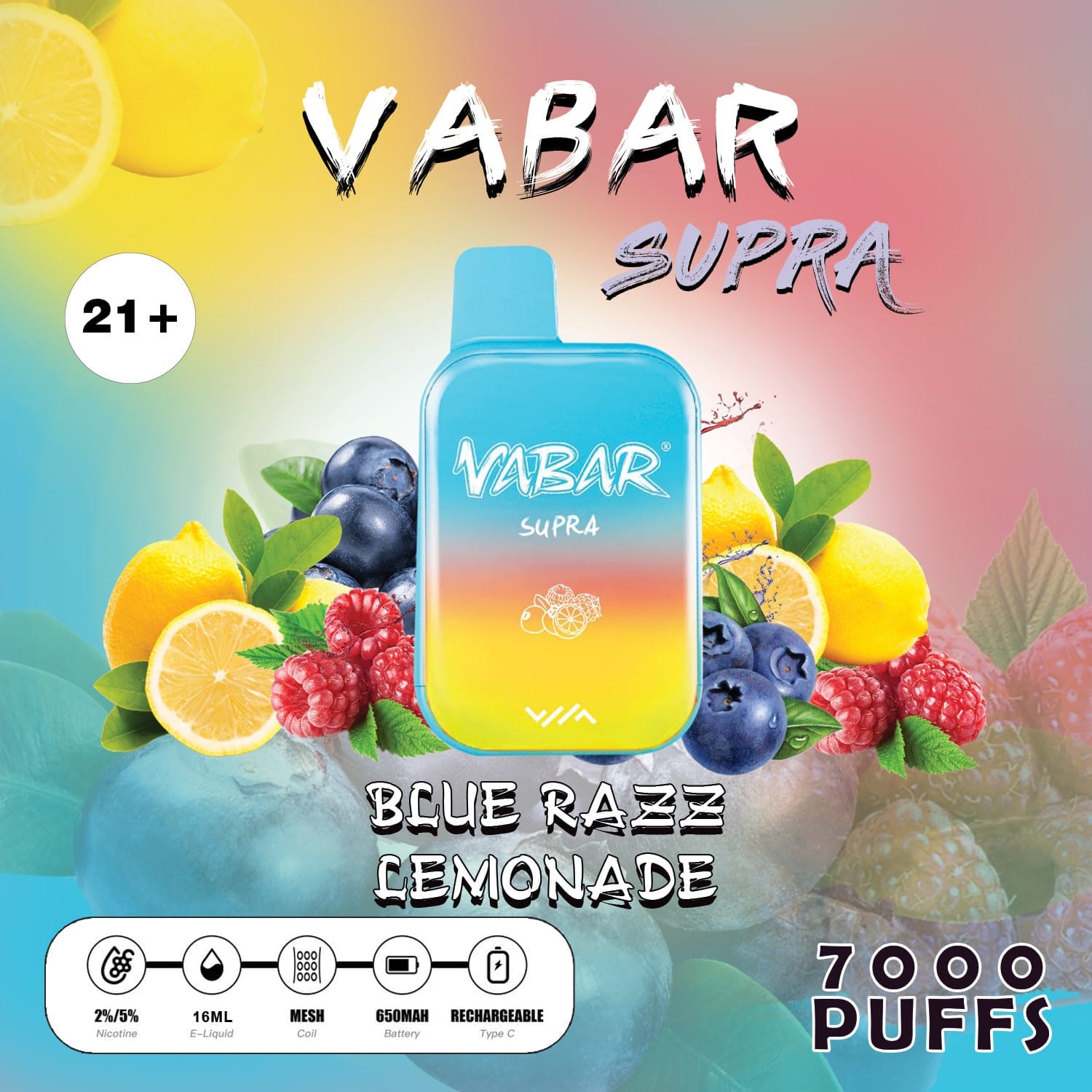 Vabar Supra 7000 Puffs Disposable.