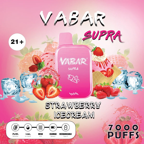 Vabar Supra 7000 Puffs Disposable.